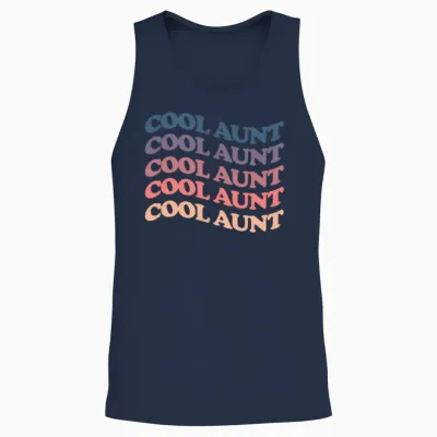 A Retro Rainbow for as and Aie Unisex Tank Top - Navy