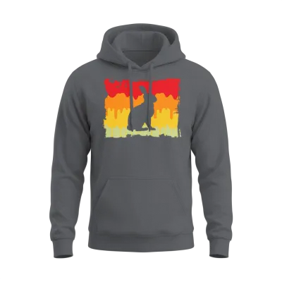 Rabbit Retro Unisex Hoodie - Charcoal