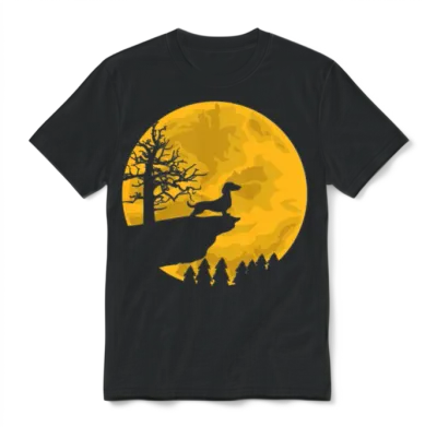 Sausage Dog Dogs Unisex T-Shirt - Black