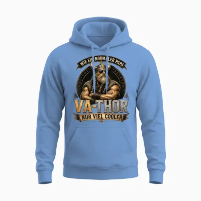Papa Geschenk Papa Tshirt Vatertag Shirt Herren Lustig Papa Unisex Hoodie - Carolina Blue
