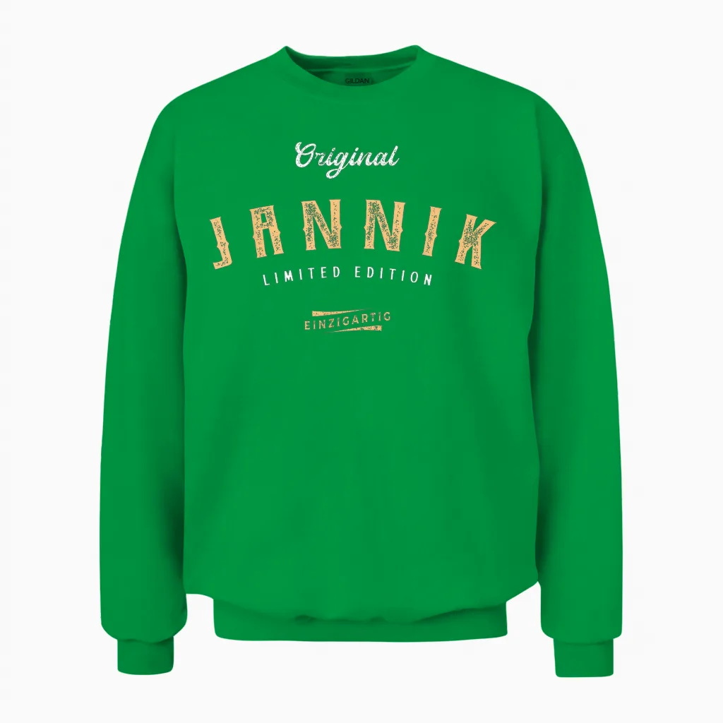 Jannik Limited Edition Unisex Sweatshirt in Irish Green