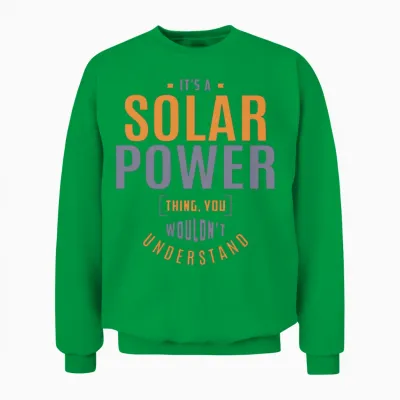 Solar Power Unisex Sweatshirt - Irish Green
