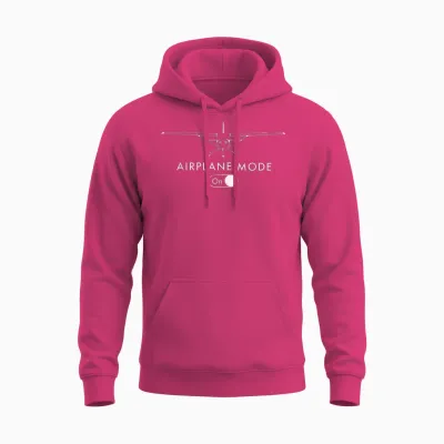 Pilot C172 Flying Gift Airplane Mode Short Sleeve Unisex Hoodie - Heliconia