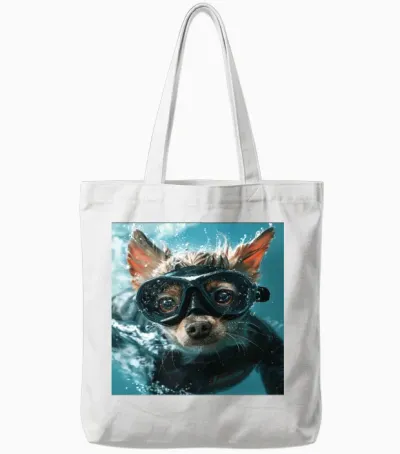 Dog Tote Bags - White
