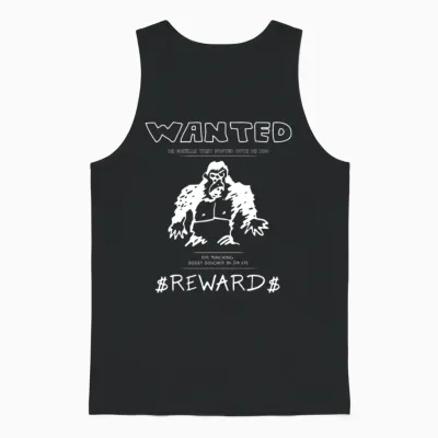 Wanted Gorilla - the Waterboy - Dark Unisex Tank Top - Black