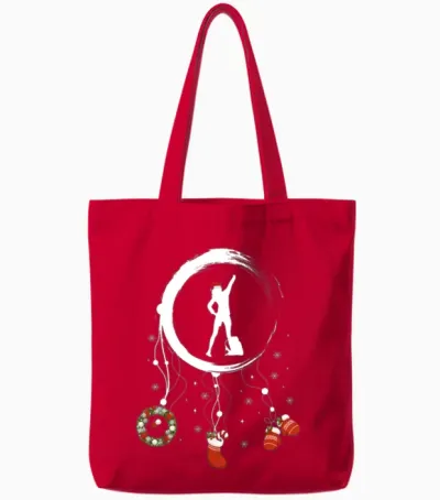 Winter Dreamcatcher Christmas Hiking Tote Bags - Red