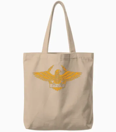 Roman Eagle Aquila (gold) Tote Bags - Natural