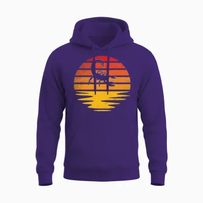 Scorpion Retro Unisex Hoodie - Purple