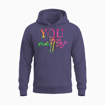 Liebe Person Hinter Mir Du Bist Genug Die Welt Ist Besser Unisex Hoodie - Heather Sport Dark Navy