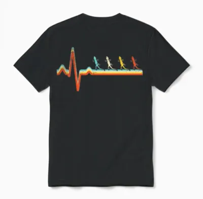 Lizard Retro Unisex T-Shirt - Black