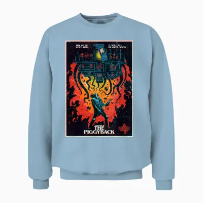 Stranger Things 4 Chapter 9 the Piggyback Eddie Unisex Sweatshirt - Light Blue