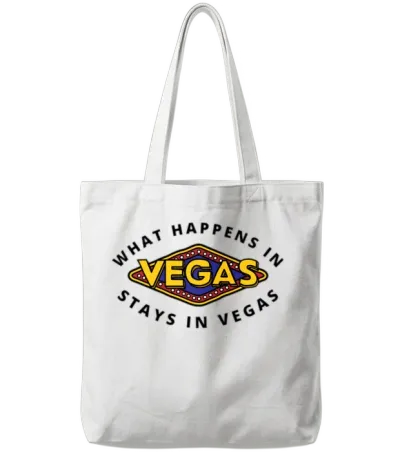 What Happens in Vegas Stays in Vegas Tote Bags - White
