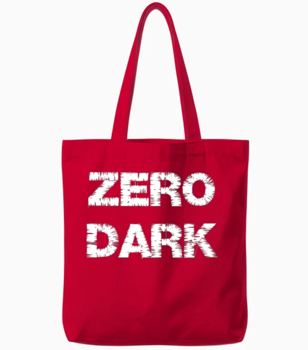 Zero Dark Logo Tote Bags - Red