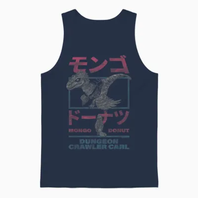 Dcc Mongo and Donut Face-Off with Kanji Gamer Series Book Unisex Tank Top - Navy