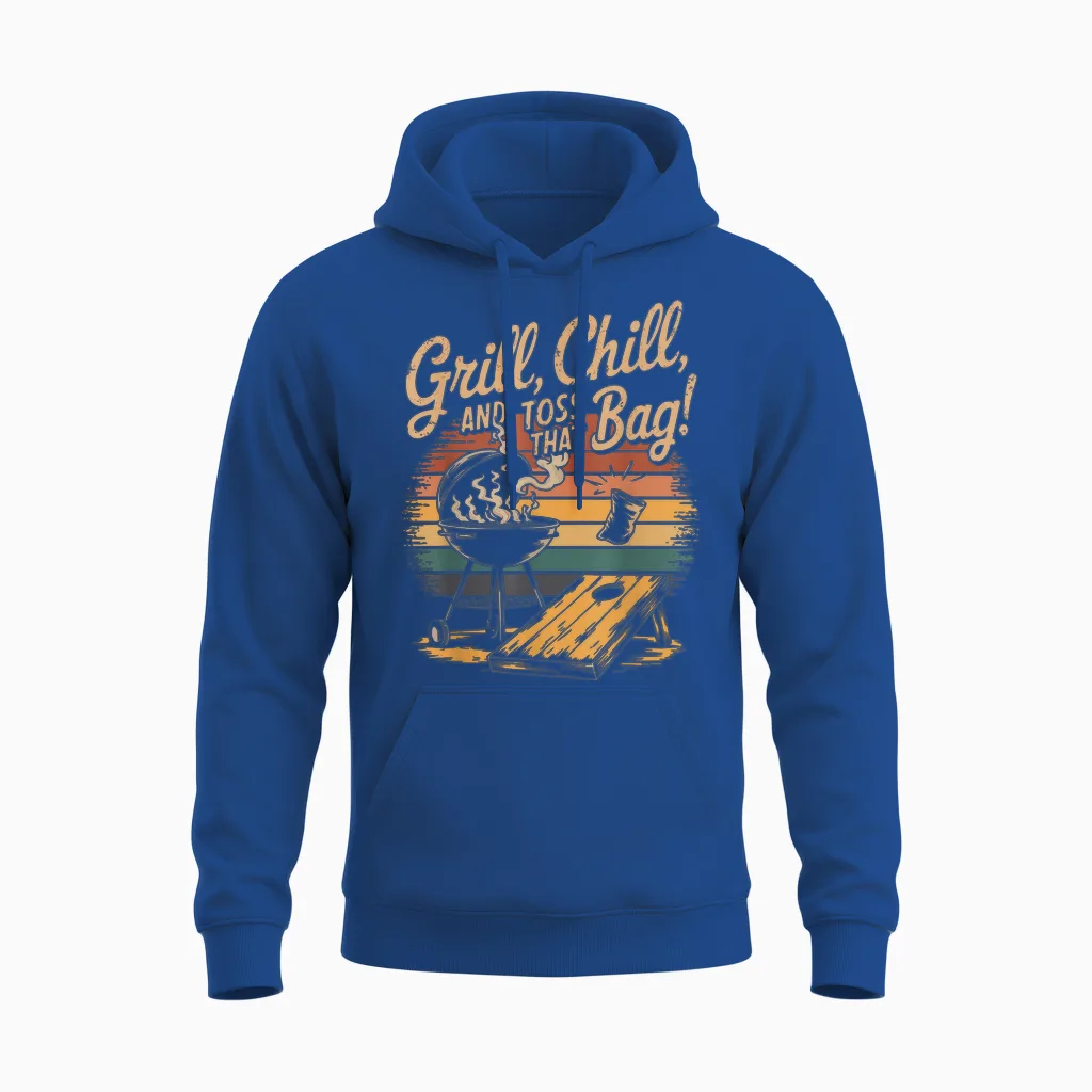 Lustiges Bbq -Bier Cornhole - & Grilling Unisex Hoodie in Royal