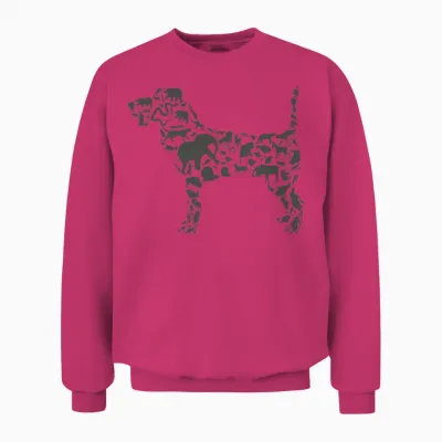 Dog an Animal Unisex Sweatshirt - Heliconia