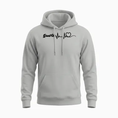 Heartbeat Quarter Horse Unisex Hoodie - Ash