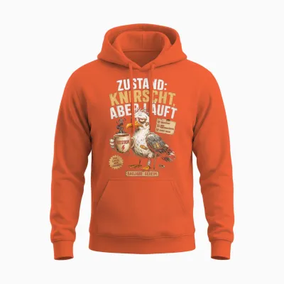 Aua Au Dem Alter Entsprechen Guter Zustand Lustig Geburtstag Unisex Hoodie - Orange