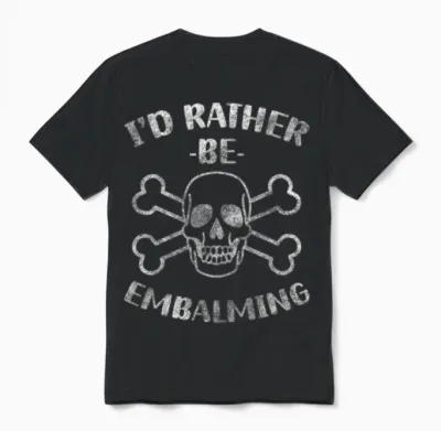 Gravedigger Profession Dark Humor Vocation Unisex T-Shirt - Black