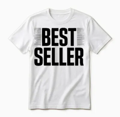Bestseller – Bold Minimalist Text Unisex T-Shirt - White