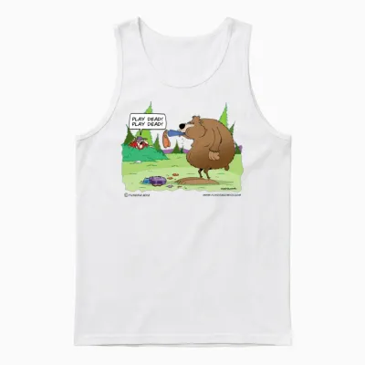 Play Dead! Play Dead! Unisex Tank Top - White