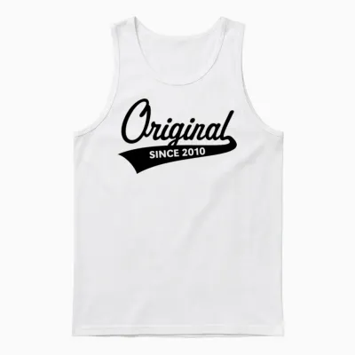 Original Since 2010 (year of Birth, Birthday / B) Unisex Tank Top - White