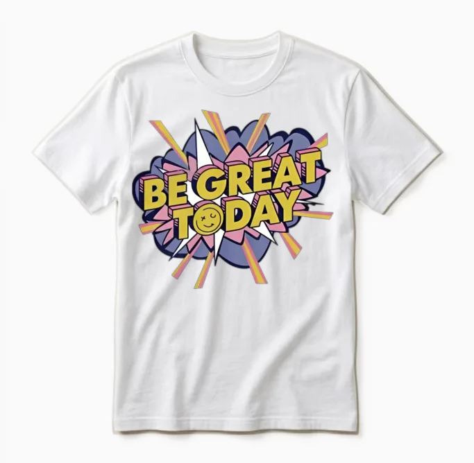 George Kittle Wearing Be Great Today Unisex T-Shirt in White