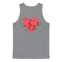 Love and Romance Unisex Tank Top - Sport Grey – 1