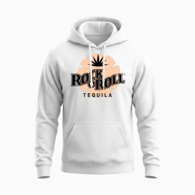Rock N Roll Tequila Seventh Collection Unisex Hoodie - White