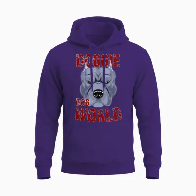 Dog World Top Dog Unisex Hoodie - Purple