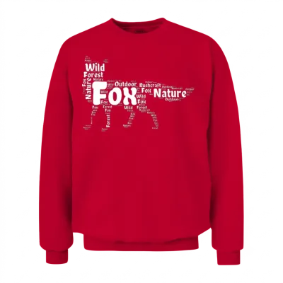 Fox Unisex Sweatshirt - Red