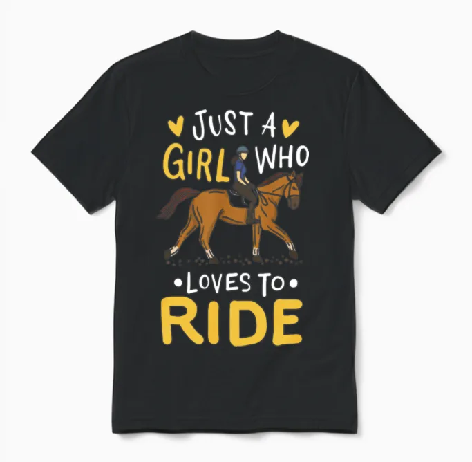 Horse Horseback Riding - Lovers Unisex T-Shirt in Black