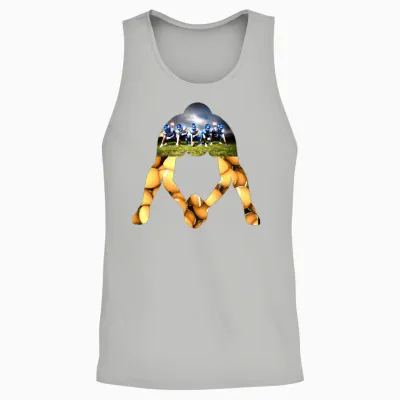 Football Offensive Line - Center Silhouette Unisex Tank Top - Ash