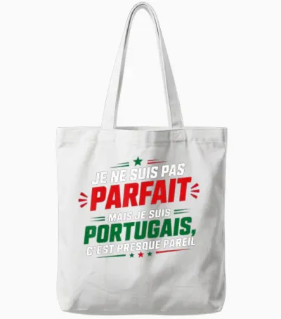 Humour Portugais Citation Drole Blague Je Suis Portugais Tote Bags - White