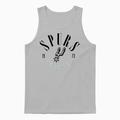 Gamme Des Spurs Officiels Nba San Antonio Unisex Tank Top - Ash