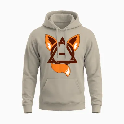 Theta Delta Fox Therianischer Stolz Unisex Hoodie - Sand