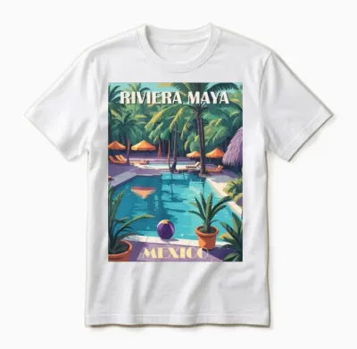 Riviera Maya Unisex T-Shirt - White