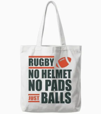 Rugby Tote Bags - White