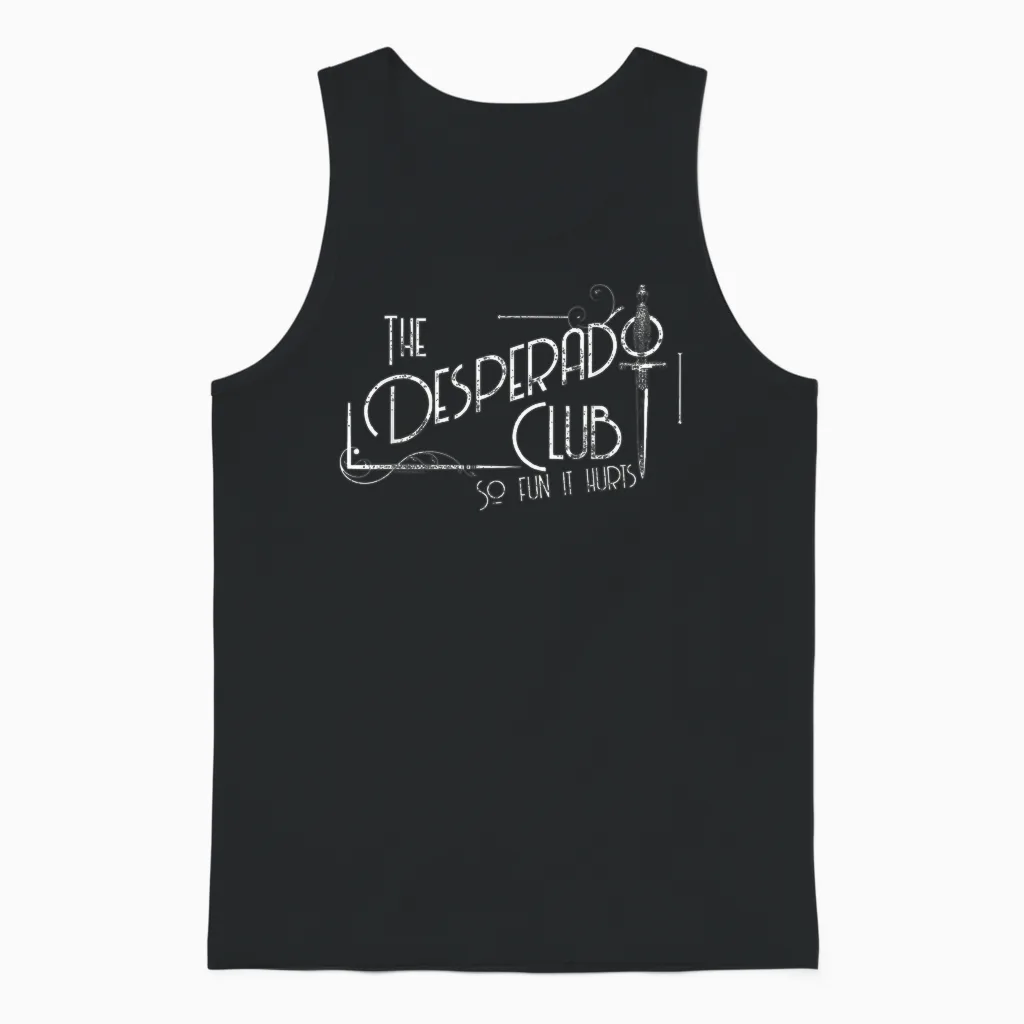 Dungeon Crawler Carl the Desperado Club Sign Sci-Fi Book Unisex Tank Top in Black