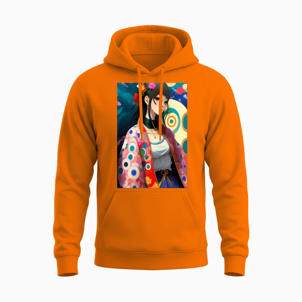 Poster Unisex Hoodie in Safety Orange