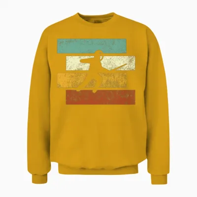 Fencing Retro Unisex Sweatshirt - Gold