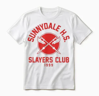 Buffy the Vampire Slayer Sunnydale Slayers Club Tv Show Unisex T-Shirt - White