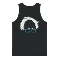 Bernie Sanders Hair Unisex Tank Top - Black – 1