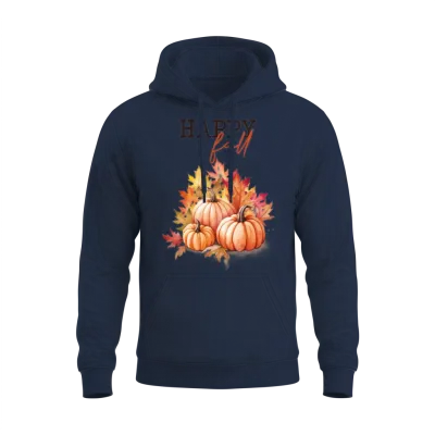 Happy Fall Unisex Hoodie - Navy
