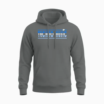 Techno Music Retro Unisex Hoodie - Graphite Heather