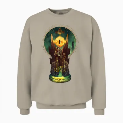 Wb 100: the Lord of the Rings the Eye of Sauron Unisex Sweatshirt - Sand