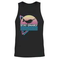 Narwhal Retro Unisex Tank Top - Black – 2