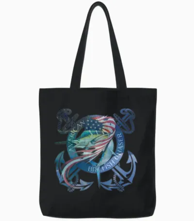American Billfish Tote Bags - Black