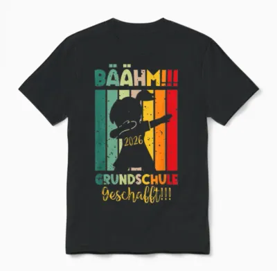Grundschule Absolvent Abgänger Grundschule Abschluss 2026 Unisex T-Shirt - Black