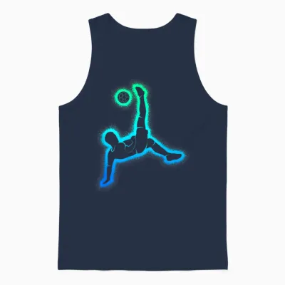 Fußball Kinder Fußballer Herren Fussball Jungen Unisex Tank Top - Navy
